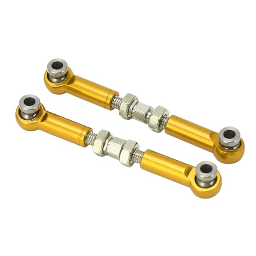 RC -Servo -Enden, Einfache Installation RC -Lenkverbindungsstange Leichtgewicht für 1/14 RC -Auto (Gold) von Generic