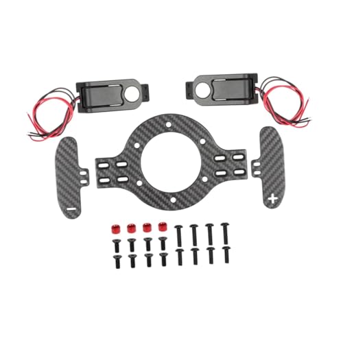 RC Spielsimulation Der Lenkrad Offset von Metall Paddle Pagaye Installieren Sie Leicht Zubehör Austausch des Ersatzteils, Dunkelgrau mit Reittier RC Spielsimulation Der Lenkrad Offset von Metall Paddle Pagaye Installieren Sie Leicht Zubehör Austausch des Ersatzteils, Dunkelgrau mit Reittier von HuadaXtai