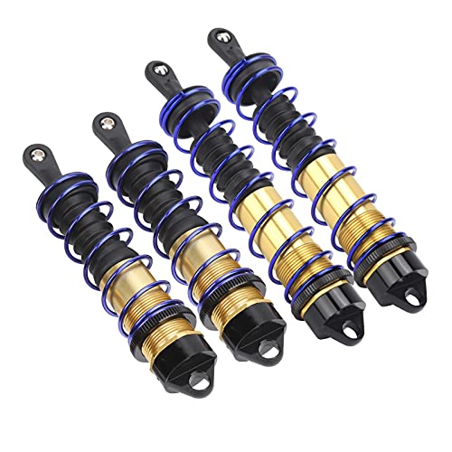 RC -StoßDämpfer Absorber, Aluminium 120 Mm Vorne 140 Mm Hinter Metallschockdämpfer Dämpfer für 1/8 RC -Auto Ersatzteile (Gold) von Generic