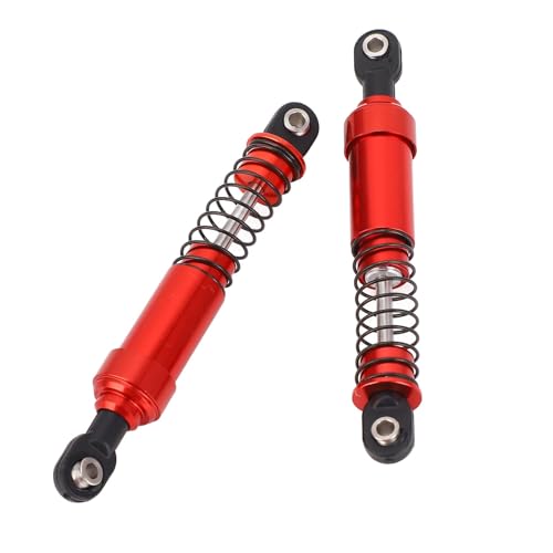 RC -Stoßdämpfer, Beschädigter Metallöl -Stoßdämpfer Metallöl Absorber CNC -Präzise für das SCX10 1/10 RC -Auto -Modell (Rot) von Generic