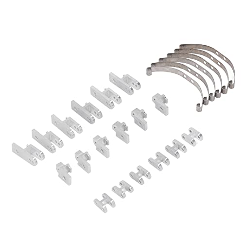 RC Stoßdämpfer Zubehör, Einfach zu installieren Professionelle Aluminiumlegierung RC Stoßdämpfer Teile Für 1/16 RC Car (Silber) von Generic