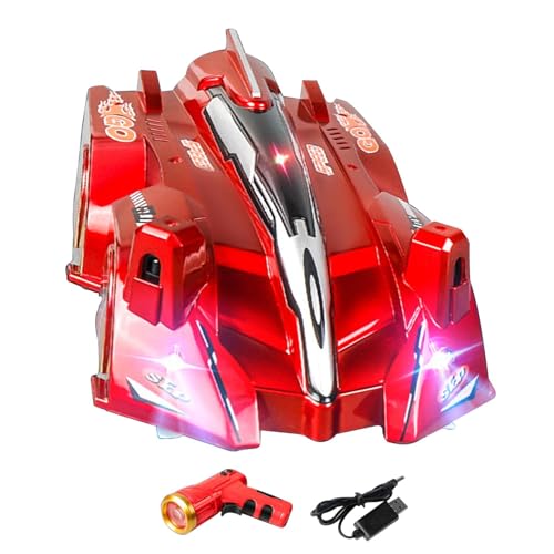 RC Stunt Car – Wall Climb RC Car | 360 Grad drehbares Doppelmodus-RC-Auto | USB wiederaufladbares RC-Autospielzeug für Indoor-Wandrennen | Lustiges Geschenk für und Mädchen im Alter von 6–12 Ja von Generic