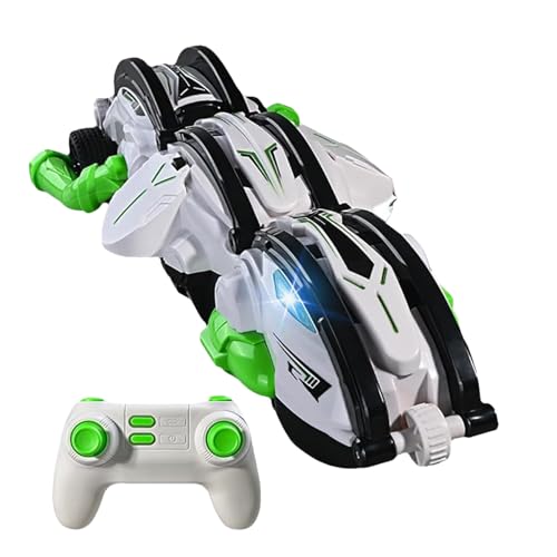 RC Stuntauto 2,4G – Sechsrad Verwandlungsfahrzeug mit Flip-Funktion | Hochgeschwindigkeits-Fernsteuerungsauto mit Drifttechnik für Kinder, sturzsicheres Spielauto für Indoor-Outdoor-Rennspaß RC Stuntauto 2,4G – Sechsrad Verwandlungsfahrzeug mit Flip-Funktion | Hochgeschwindigkeits-Fernsteuerungsauto mit Drifttechnik für Kinder, sturzsicheres Spielauto für Indoor-Outdoor-Rennspaß von Generic