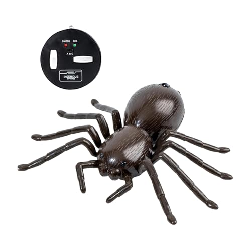 RC Tarantula Toy – haarige Spinne aus realistischer Entfernung, mechanische Rampenfigur | Glänzende Kreatur mit LED-Augen, kabelloses Robotermodell, interaktives Indoor-Spielerlebnis für Streiche RC Tarantula Toy – haarige Spinne aus realistischer Entfernung, mechanische Rampenfigur | Glänzende Kreatur mit LED-Augen, kabelloses Robotermodell, interaktives Indoor-Spielerlebnis für Streiche von Generic