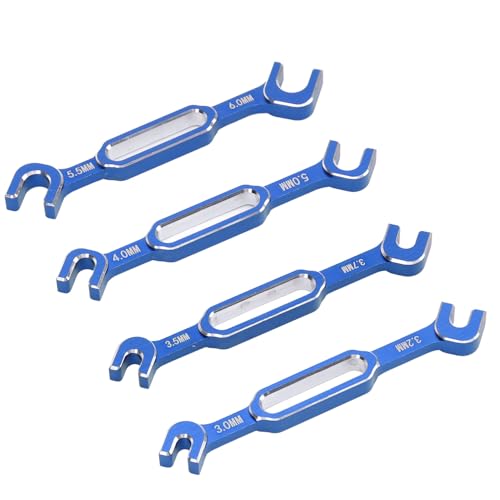RC -Turnic -Schlüssel, 3,0 3.2,5 .7 .7 4,0 5, 6, Mm Turte Leben Effizientes Aluminiumlegier RC Auto (Blue) von Generic