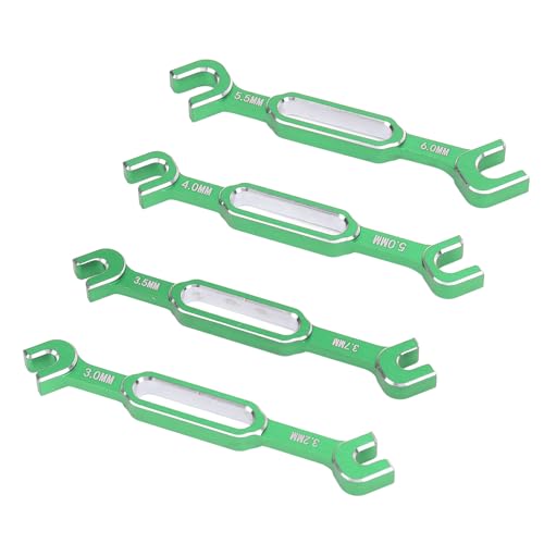 RC -Turnic -Schlüssel, 3,0 3.2,5 .7 .7 4,0 5, 6, Mm Turte Leben Effizientes Aluminiumlegier RC Auto (Green) von Generic