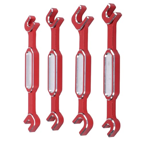 RC -Turnic -Schlüssel, 3,0 3.2,5 .7 .7 4,0 5, 6, Mm Turte Leben Effizientes Aluminiumlegier RC Auto (Rot) von Generic