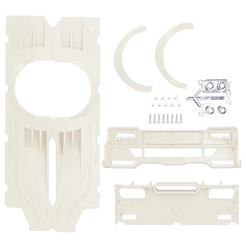 RC Wide Body Kit, Wide Body Large Umgebende Abdeckung Plastikmodifikation Kits für WPL D12 RC -LKW Passt (White) von Generic