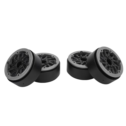 RC Wielnaven, 4 Stücke 1,9 Zoll Kohlefaserräder Rand -resistent für 1/10 RC -Auto (Grey) von Generic