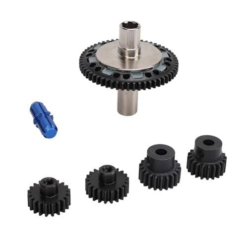 RC-Zahnradsatz, 57T 0,8mod Slipper-Zahnradsatz aus Gehärtetem Stahl 20T 21T RC-Motorzahnrad mit Abtriebswelle für ARRMA 1/10 1/8 4S RC-Autos (Blue) von Generic
