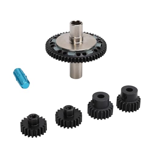 RC-Zahnradsatz, 57T 0,8mod Slipper-Zahnradsatz aus Gehärtetem Stahl 20T 21T RC-Motorzahnrad mit Abtriebswelle für ARRMA 1/10 1/8 4S RC-Autos (hellblau) von Generic