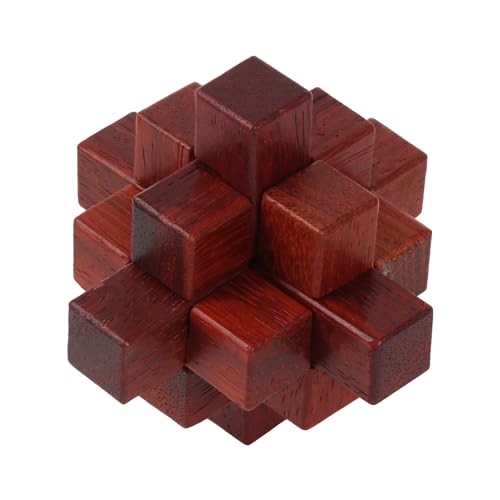 RDEXP Kleine 3D-Holzpuzzles, 3D-Holzpuzzles, 9 x 9 cm, zum Trainieren des IQ-Levels für Erwachsene von Generic