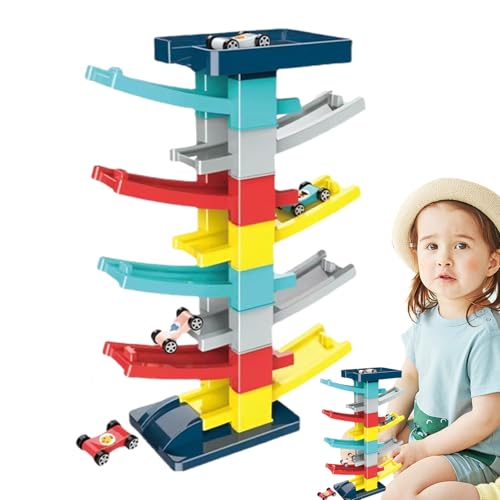 Race Track Car - Rampe Toy, Fahrzeugspiel | Motion, mehrstufige Tropfen -Turmaktivität für frühe Lernen von Kleinkindern Mädchen entwickeln Koordinationsausgleichsfok Race Track Car - Rampe Toy, Fahrzeugspiel | Motion, mehrstufige Tropfen -Turmaktivität für frühe Lernen von Kleinkindern Mädchen entwickeln Koordinationsausgleichsfok von Generic