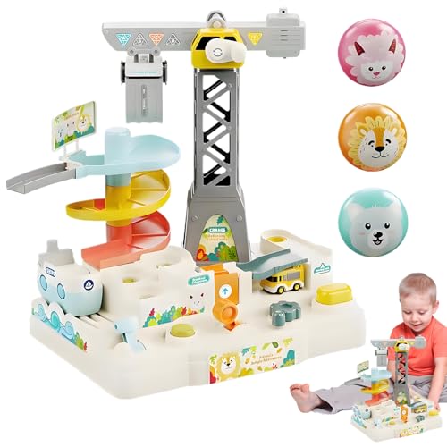 Race Track Game Set, Auto Track Adventure Toy | Race Car Track -Spiel mit Tierthema - Interactive Fun Safe Adventure Toy für Kinder Mädchen Geburtstag Neujahr Weihnachten Ostern von Generic