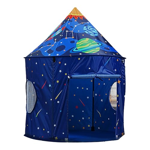 Raketenschiff Kids Zelt - Kleinkind Zelt Großer Raum Indoor -Spielhaus | Tragbares Indoor -Zelt -Kinderspielhaus Für Zuhause, Garten, InnenräumeMit seinem einzigartigen Design ist es perfekt, Outdoor von Generic