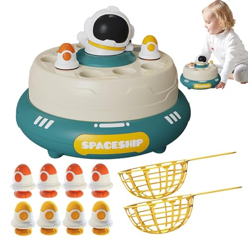 Raketenstartspielzeug für Kinder, Pop-Pass-Fangballspiel | Untertasse Form Puzzlespiel | Flipperschrank Aktivitätstisch Pop-Pass-Catch Ball Game Geschenk für Kinder Mädchen von Generic