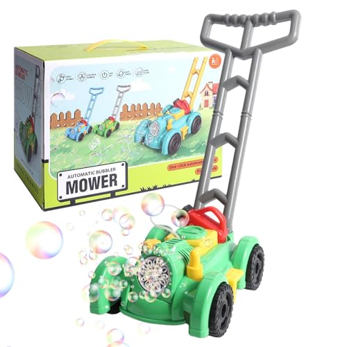 Rasenmäher-Blasenspielzeug - Sommerliches Outdoor-Push-Hinterhofspielzeug, Licht Und Ton - Sommer Outdoor Push Hinterhof | Atmosphäre Maker Automatische Bubble Maker Hochzeit G von Generic