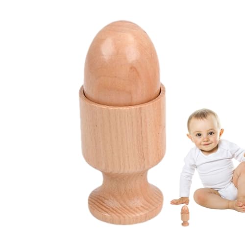 Rassel Aus – Spielzeug Für Babys, Handgefertigte Babyrassel | Massives Greifling, Lernspielzeug Für Neugeborene, Kleinkinder Sensorik, Nachhaltige Geschenkidee, Motorik Förderung von Generic