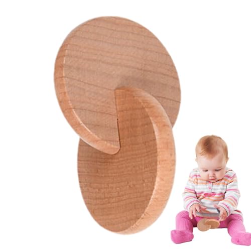 Rassel aus Holz – Safe Interlocking Discs Spielzeug aus Holz für Babys | Entwicklungsspielzeug für Kleinkinder für 0 bis 3 Kleinkinder, natürliches Greifen der Finger Rassel aus Holz – Safe Interlocking Discs Spielzeug aus Holz für Babys | Entwicklungsspielzeug für Kleinkinder für 0 bis 3 Kleinkinder, natürliches Greifen der Finger von Generic