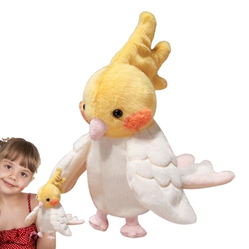 ​Realistische -Handpuppe – interaktives Vogelspielzeug, Bunte Plüschpuppe | lebensechte Papageienpuppe für Kinder, Requisite zum Geschichtenerzählen, pädagogische Puppe, Vogelpuppe für Kleink von Generic