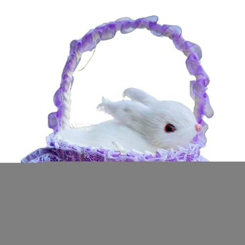 Realistische Hasenfiguren | Imitiert pelzige Kaninchen mit Korb | Foto-Requisiten, Dekoration von Simulationstiermodellen für das Wohnzimmer zu Hause Realistische Hasenfiguren | Imitiert pelzige Kaninchen mit Korb | Foto-Requisiten, Dekoration von Simulationstiermodellen für das Wohnzimmer zu Hause von Generic