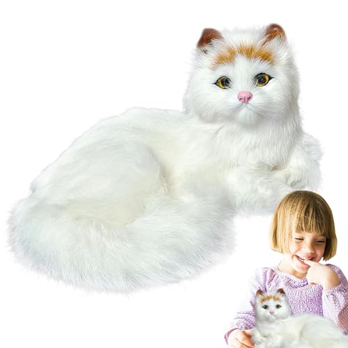 Realistische Plüschkatze | Plüschkatzensimulation, entzückendes handgemachtes Katzenspielzeug für Heimdekoration, Fotografie-Requisiten Realistische Plüschkatze | Plüschkatzensimulation, entzückendes handgemachtes Katzenspielzeug für Heimdekoration, Fotografie-Requisiten von Generic
