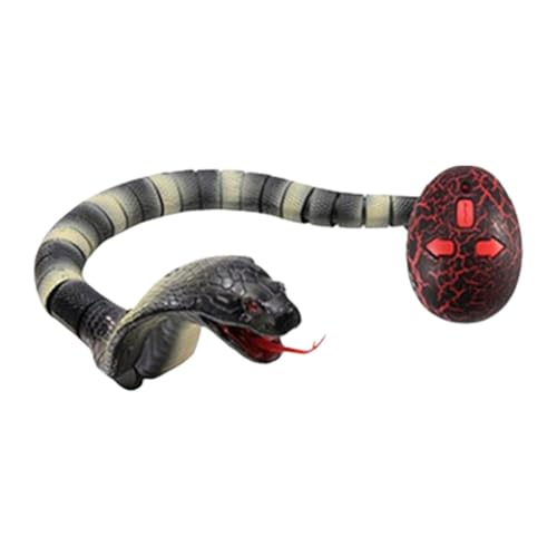 Realistische Schlange für Streiche – Fernbedienung Farks Toy Snake, RC Fake Rattlesnake, Prank Trick Toy für Reisen, Partys, Camping, Picknick von Generic