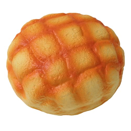 Realistisches Brotspielzeug, weiches PU-Material, Stress, Neuheit, lustiger Simulationsschaum, für Kinder, Erwachsene, Zuhause, Verspieltes Design Vzm408 (Gold, 10X10cm) von Generic