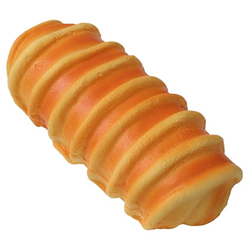 Realistisches Brotspielzeug, weiches PU-Material, Stress, Neuheit, lustiger Simulationsschaum, für Kinder, Erwachsene, Zuhause, Verspieltes Design Vzm408 (Light Yellow1, 7X15cm) von Generic