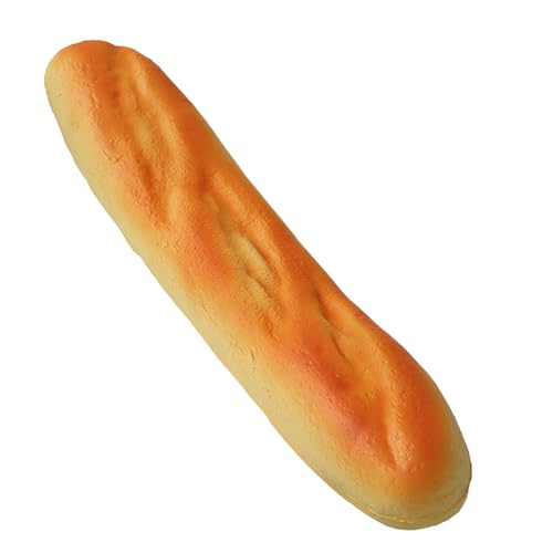 Realistisches Brotspielzeug, weiches PU-Material, Stress, Neuheit, lustiger Simulationsschaum, für Kinder, Erwachsene, Zuhause, Verspieltes Design Vzm408 (Yellow2, 28X6cm) von Generic