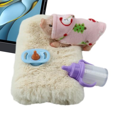 Realistisches Schweinespielzeug aus Silikon – Mini-Reborn-Puppenornament | Elastisches Kneifspielzeug, weiche Simulationstierfigur für Kinder und Sammler Realistisches Schweinespielzeug aus Silikon – Mini-Reborn-Puppenornament | Elastisches Kneifspielzeug, weiche Simulationstierfigur für Kinder und Sammler von Generic