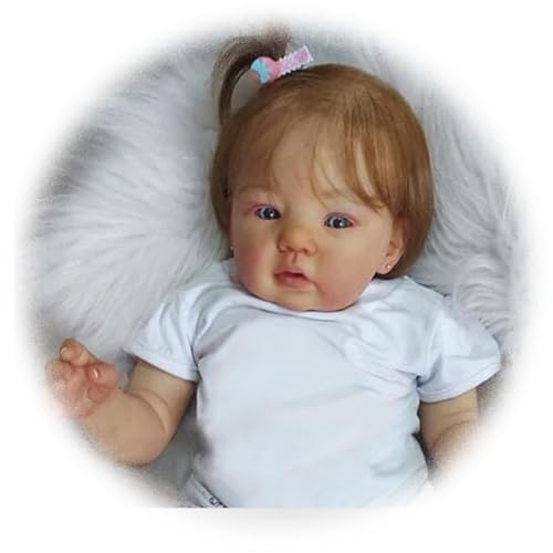 Reborn Baby Mädchen 20 Zoll 50cm handgefertigte lebensechte Babypuppen Mädchen weicher Stoffkörper, wie EIN echtes Baby, weiches Babypuppen Spielzeug für Kleinkinder und Kinder von Generic