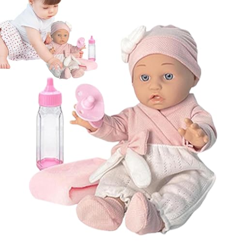 Reborn Puppen für Kleinkinder, realistisch für Kleinkinder, realistische Babys | Puppen für Kleinkinder von 30,5 cm (12 Zoll) mit Kleidung, Flasche und Schnuller, für Kleinkinder von Generic