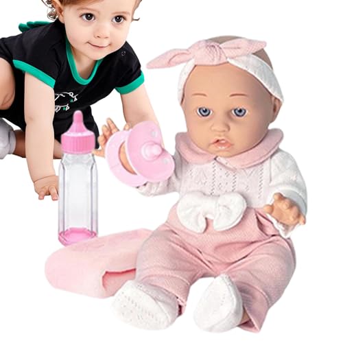 Reborn Puppen für Kleinkinder, realistisch für Kleinkinder, realistische Babys | Puppen für Kleinkinder von 30,5 cm (12 Zoll) mit Kleidung, Flasche und Schnuller, für Kleinkinder von Generic