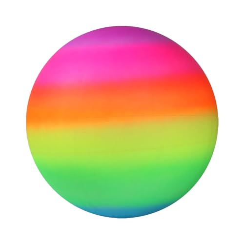 Regenbogen-Hüpfball, aufblasbare Hüpfbälle, Sommer-Pool-Spielball, bezauberndes Strandspielzeug mit Regenbogen-Motiv, verspieltes Regenbogen-Wasserspielzeug, unterhaltsames Wasser-Sommerspiel, perfekt von Generic
