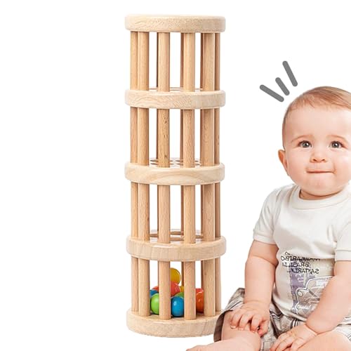 Regenstab aus Holz – sensorisches Spielzeug mit Regengeräuschen, tragbarer Regenstab aus Holz für frühzeitige Erziehung, pädagogische Hilfe aus leichtem Holz für Jungen und Mädchen Regenstab aus Holz – sensorisches Spielzeug mit Regengeräuschen, tragbarer Regenstab aus Holz für frühzeitige Erziehung, pädagogische Hilfe aus leichtem Holz für Jungen und Mädchen von Generic