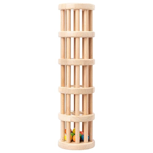 Regentropfenspielzeug mit Perlen, Regenspielzeug, Holzregen für frühe Bildung für Klangbeleuchtung, Lernspielzeug für Kindergarten von Generic