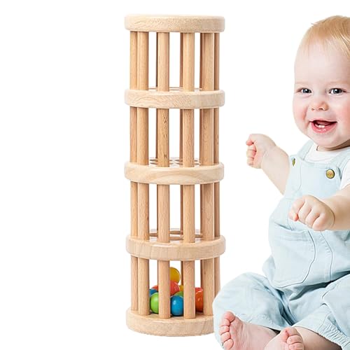 Regentropfenspielzeug mit Perlen – Regenspielzeug aus Holz, Regenstab aus Holz | Sound-Röhren, Regenstab aus Holz für die frühe Erziehung für die Erziehung mit Sound, Werkzeuge von Generic