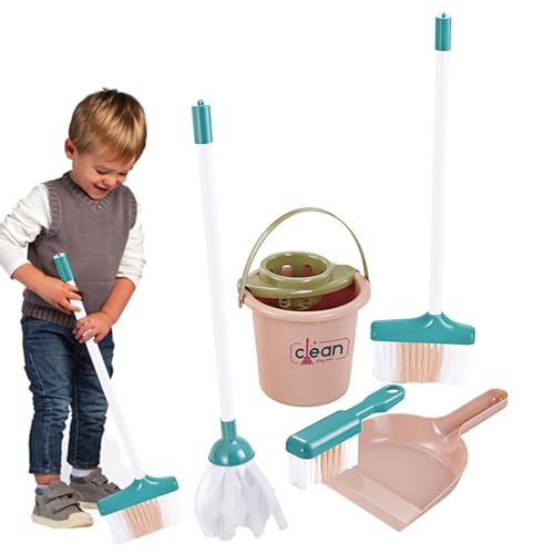 Reinigungsset für Kleinkinder: Staubsauger und Besen, der wirklich funktioniert, Sprühflasche, Spielzeug-Reinigungswagen für Kleinkinder, echte Arbeit für Kinder Reinigungsset für Kleinkinder: Staubsauger und Besen, der wirklich funktioniert, Sprühflasche, Spielzeug-Reinigungswagen für Kleinkinder, echte Arbeit für Kinder von Generic