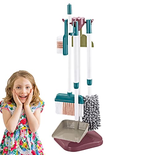 Reinigungsspielzeug, sicheres Rollenspiel für Kinder, Reinigungsspielzeug, wiederverwendbares Reinigungsset für Kinder, Besen- und Mopp-Set, pädagogisches Reinigungsspielzeug für Kinder Reinigungsspielzeug, sicheres Rollenspiel für Kinder, Reinigungsspielzeug, wiederverwendbares Reinigungsset für Kinder, Besen- und Mopp-Set, pädagogisches Reinigungsspielzeug für Kinder von Generic