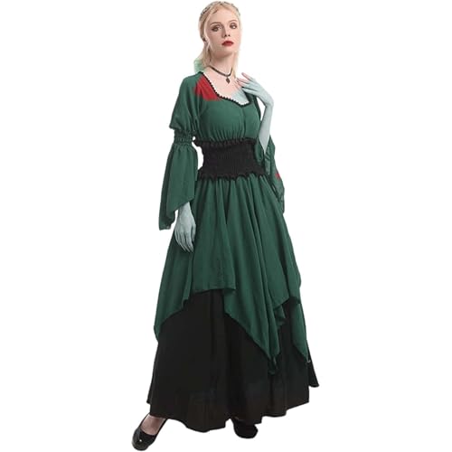 Renaissance Kleid Damen Mittelalter Kleidung Kostüme Fasching Set Kostüm Renaissance Kleid Damen Mittelalter Kleidung Kostüme Fasching Set Kostüm von Generic