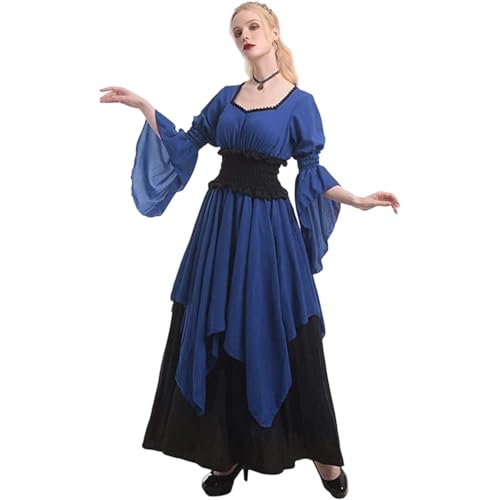 Renaissance Kleid Damen Mittelalter Kleidung Kostüme Fasching Set Kostüm Renaissance Kleid Damen Mittelalter Kleidung Kostüme Fasching Set Kostüm von Generic