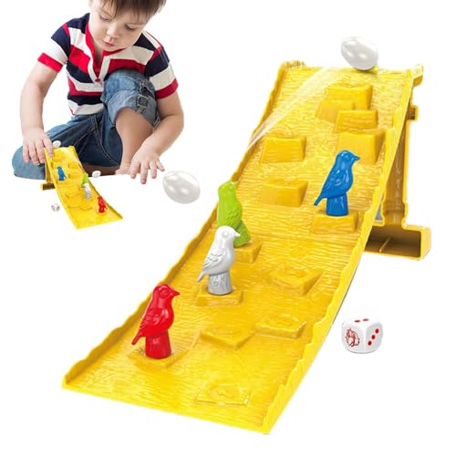 Renn-Würfelspiel auf Rampe, Eier-Rollspiel auf Rampe, Cartoon-Würfelspieltisch, interaktive Vogelrennrampe, Familienspielabend, Spielzeug zur Entwicklung der Renn-Würfelspiel auf Rampe, Eier-Rollspiel auf Rampe, Cartoon-Würfelspieltisch, interaktive Vogelrennrampe, Familienspielabend, Spielzeug zur Entwicklung der von Generic