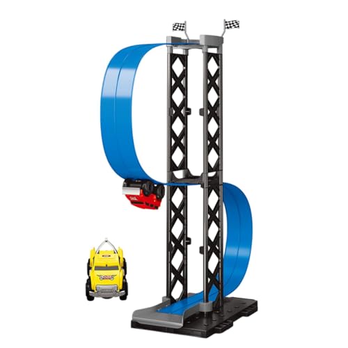 Rennbahn-Sets Slot Rennstrecken Rennstrecken Auto Rennbahn Spielzeug mit 1 Auto Auto Spielzeug Set Fahrzeug Rennspiele Auto Rennspiele Spielset von Generic