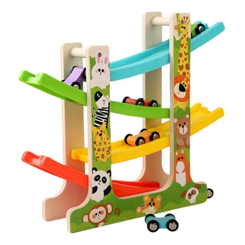 Rennwagen-Track für Kleinkinder – Fahrzeugspielsets | Spielzeugauto für und Mädchen ab 2 Jahren von Generic