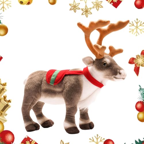 Rentier Plüsch Spielzeug - Weihnachten Rentier Plüschtier, Weihnachten Plüschtier | 13,7 Zoll Hirsch Plüsch Dekokissen, Weiche Rentier Spielzeug, Elchpuppe, Weiche Rentier Spielzeug, Puppe Rentier Plüsch Spielzeug - Weihnachten Rentier Plüschtier, Weihnachten Plüschtier | 13,7 Zoll Hirsch Plüsch Dekokissen, Weiche Rentier Spielzeug, Elchpuppe, Weiche Rentier Spielzeug, Puppe von Generic