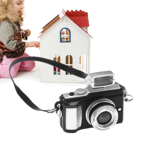 Retro-Kamera, Miniatur-SLR-Kamera für Puppenhaus, Dekoration für Vintage-Kamera-Modell, Fotodekoration Retro-Kamera, Miniatur-SLR-Kamera für Puppenhaus, Dekoration für Vintage-Kamera-Modell, Fotodekoration von Generic