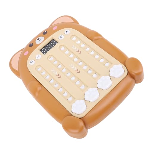 Rhythm Game Machine, Tragbarer Push -Push Innovativer Rhythmus -Puzzle Spielautomat Interaktiv für (Brown) von Generic