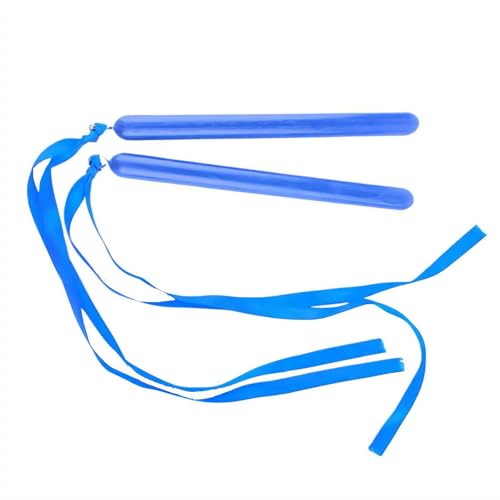 Rhythm Ribbon Sticks (1 Paar) – Musikbewegungsschals für Vorschule & Kindergarten, Klassenzimmer, Kinder-Percussion-Instrumente für Gruppenaktivitäten (blau) von Generic