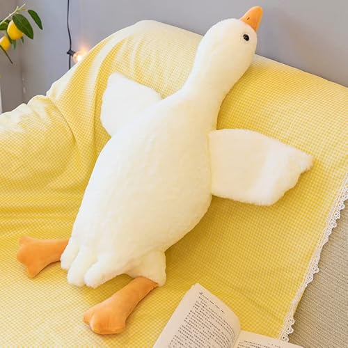 Riesengans Gefülltes Tier 50/90/130/160/190 cm Weiches Weißes Gans Plüschkissen Riesige Gänsegestopftiere Geschenk für Kinder Und Freunde Weiß 90cm Riesengans Gefülltes Tier 50/90/130/160/190 cm Weiches Weißes Gans Plüschkissen Riesige Gänsegestopftiere Geschenk für Kinder Und Freunde Weiß 90cm von Generic